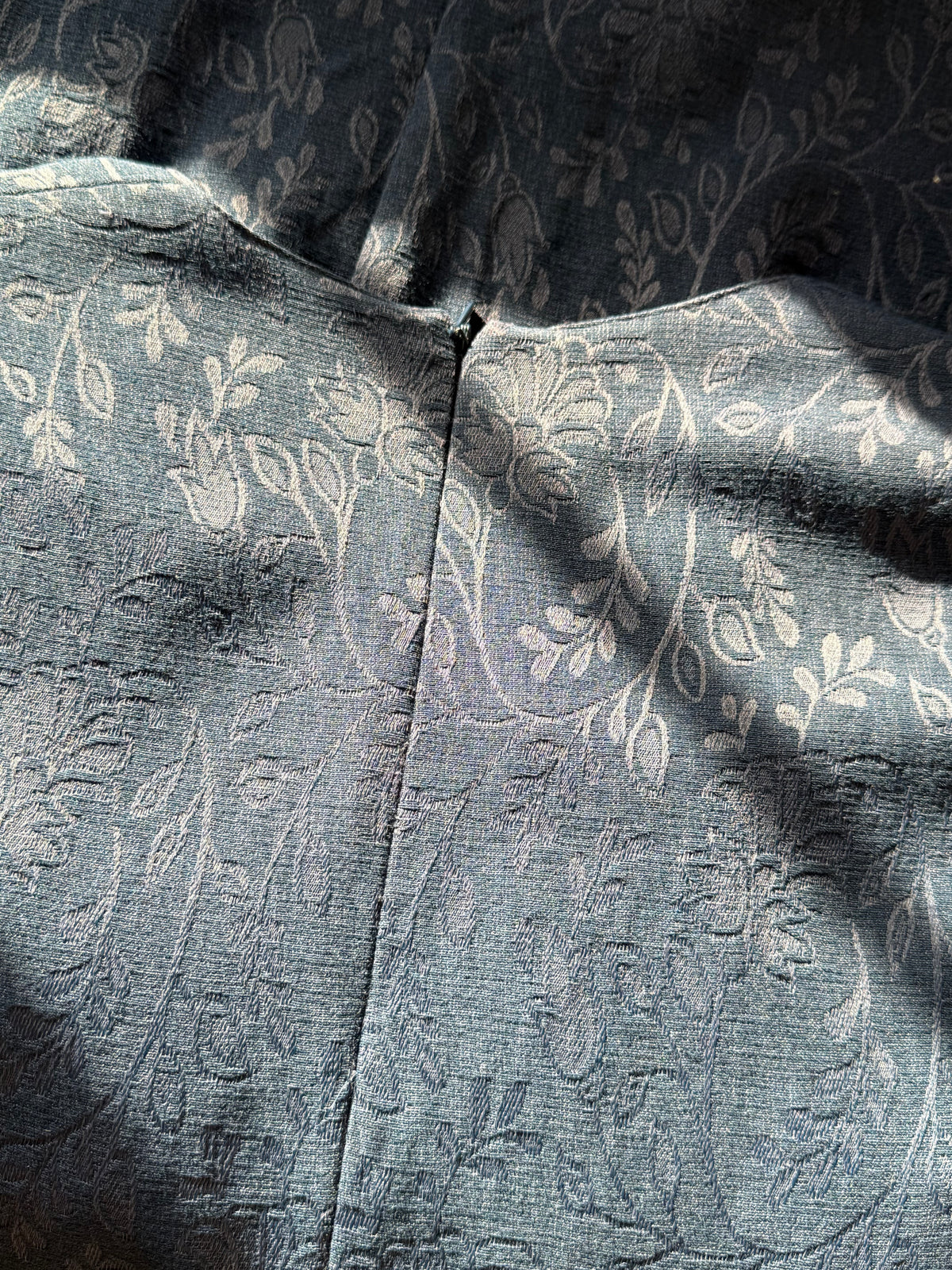 PRISCILLE Navy Embossed Floral Dress | EUR 48