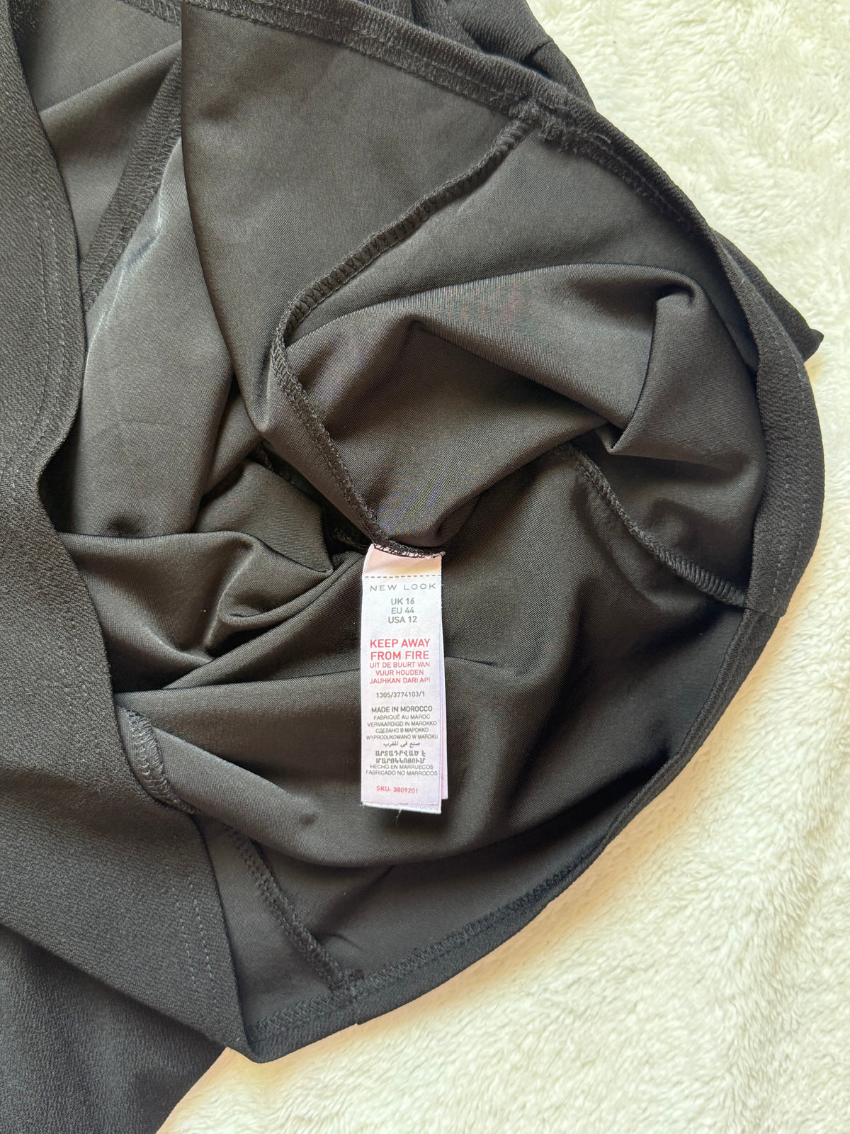 🖤 Elegant Preloved Find: The New Look Bardot Dress (UK 16)