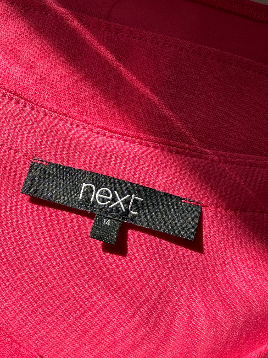 فستان تونيك برباط NEXT فوشيا - مستعمل مقاس بريطاني 14