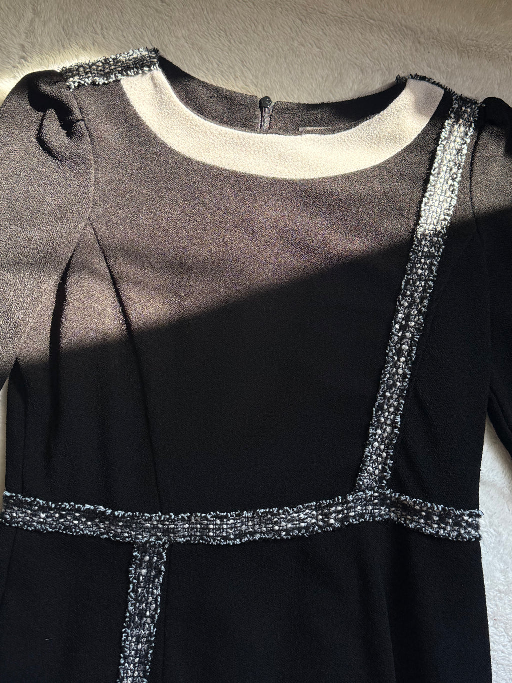 JOBIS Navy & Grey Color-Block Sheath Dress | UK 14