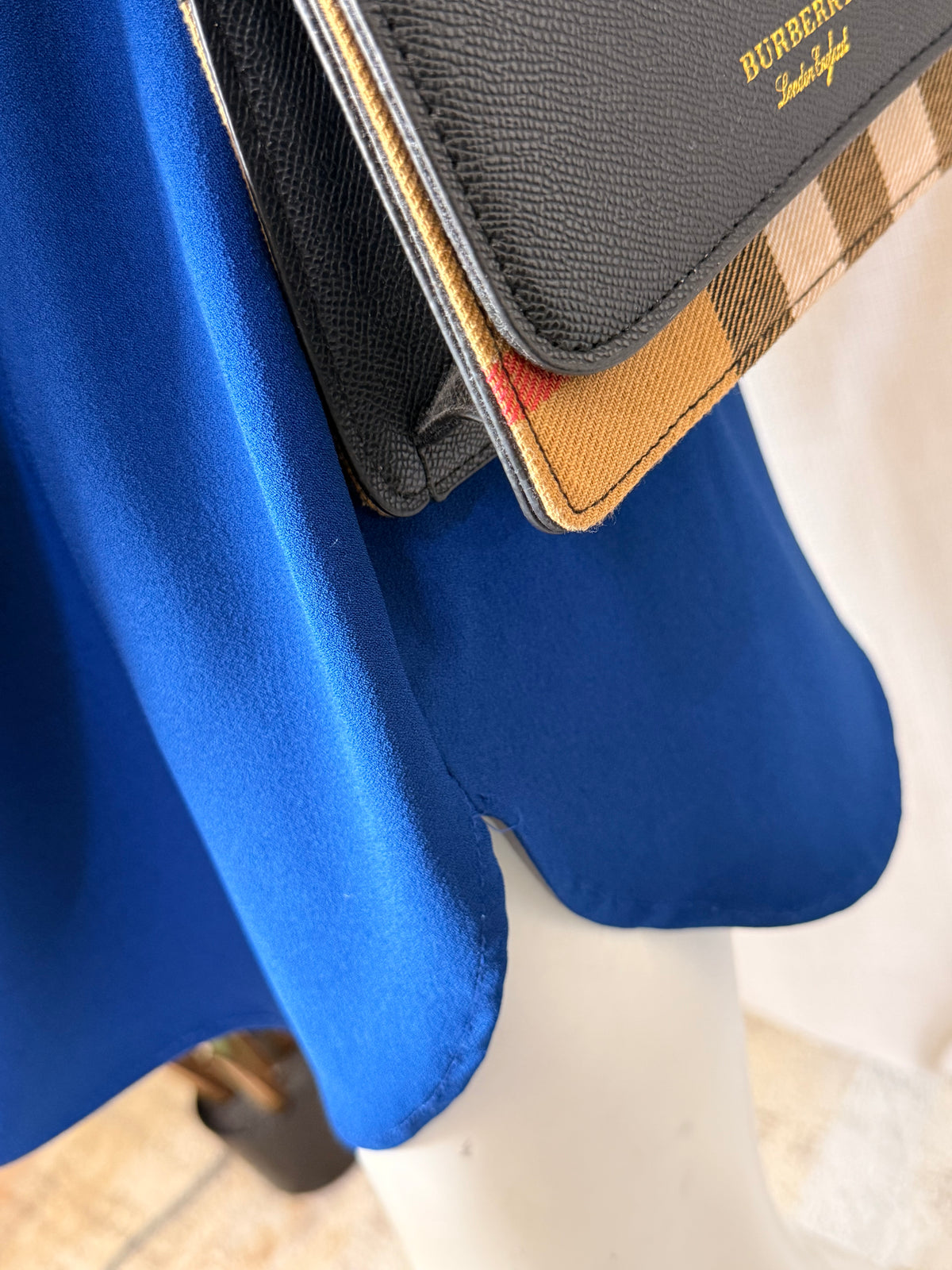 Roulette Royal Blue V-Neck Shift Dress