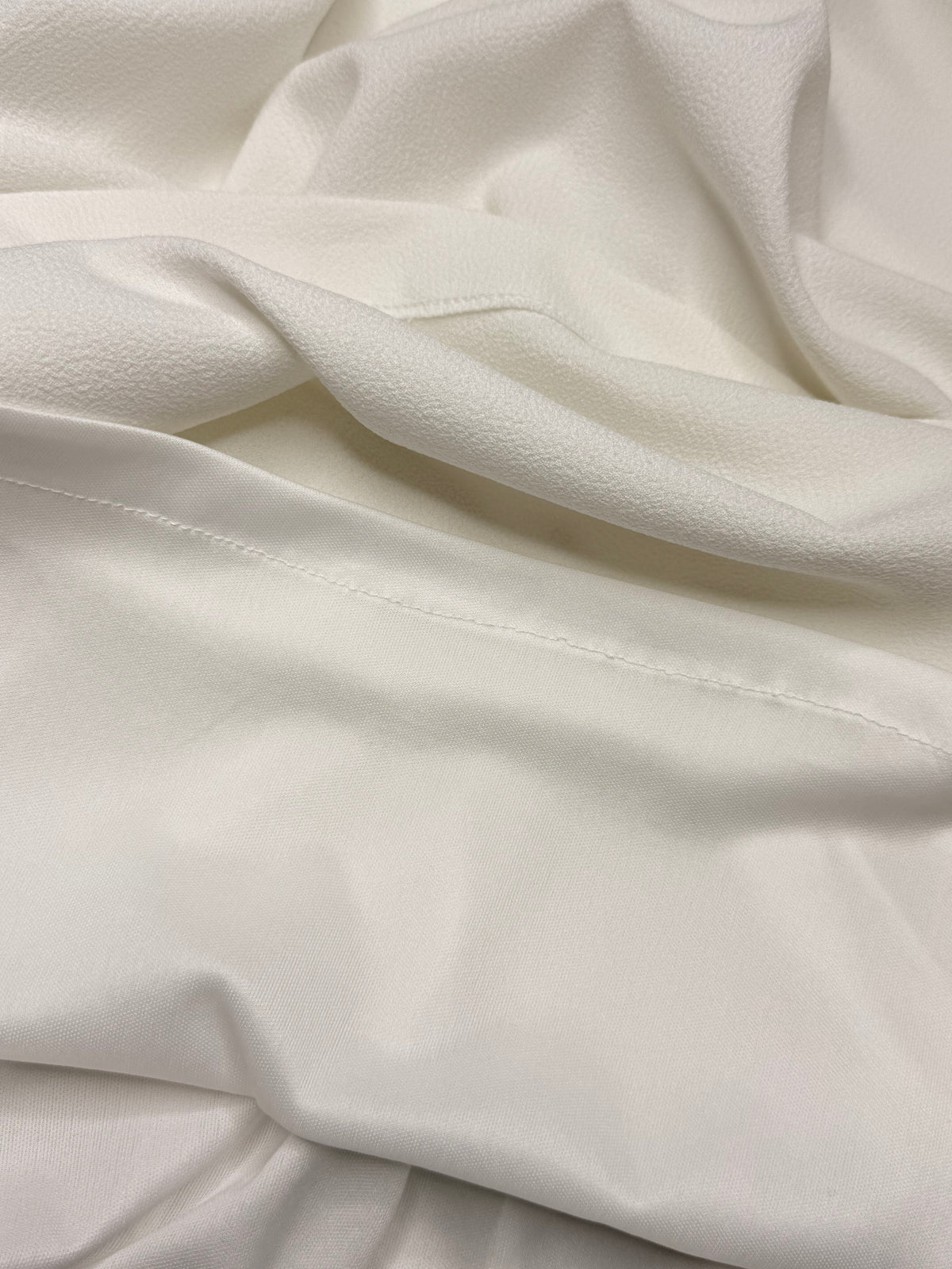 White Studded Crepe Shift Dress (Size L / XL)