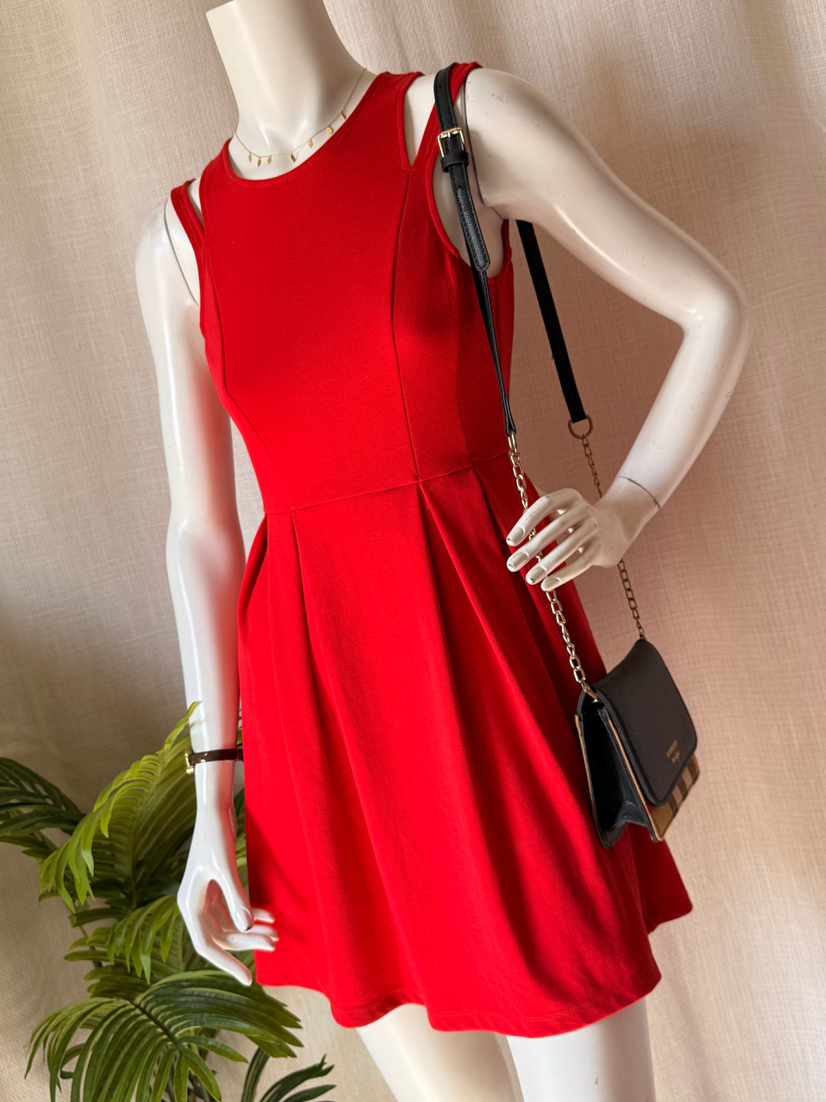 Dotti Red Skater Mini Dress  | UK 6