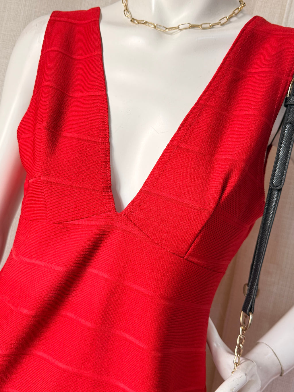 Boohoo Red Bandage Dress (New With Tag) UK 14