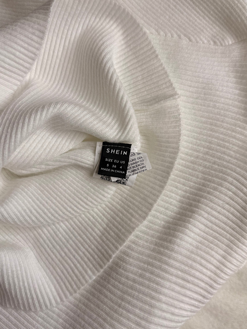 SHEIN Ribbed Turtleneck Sweater