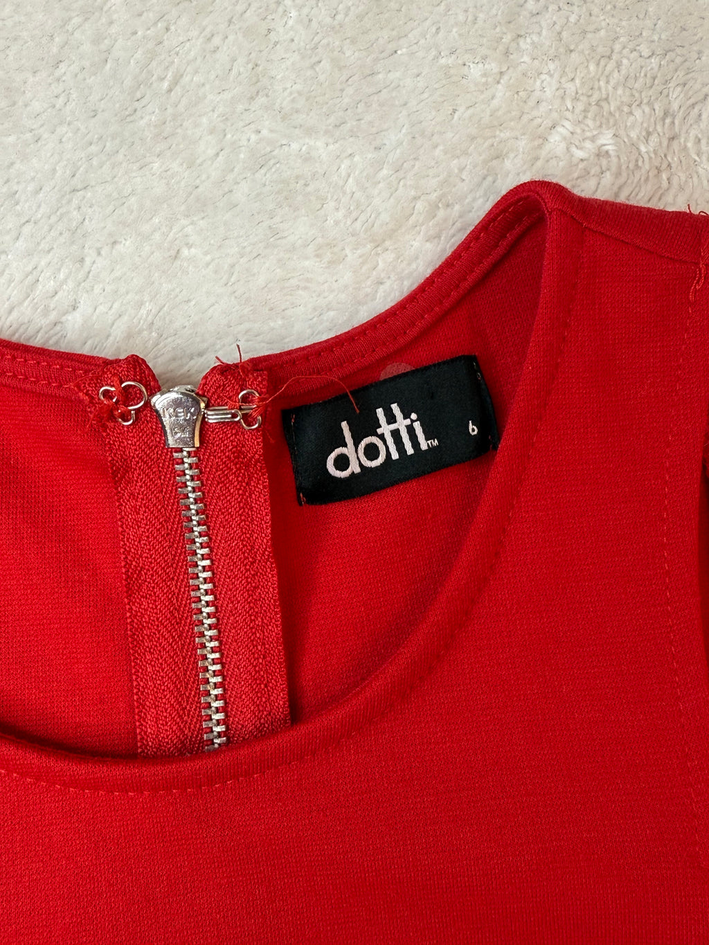 Dotti Red Skater Mini Dress  | UK 6