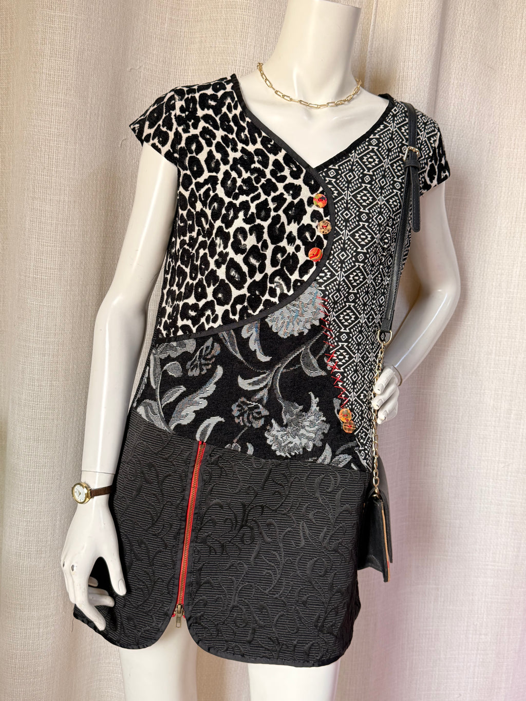 Joe Browns Quirky Patchwork Tunic Dress | UK 8 - WITH TAGS