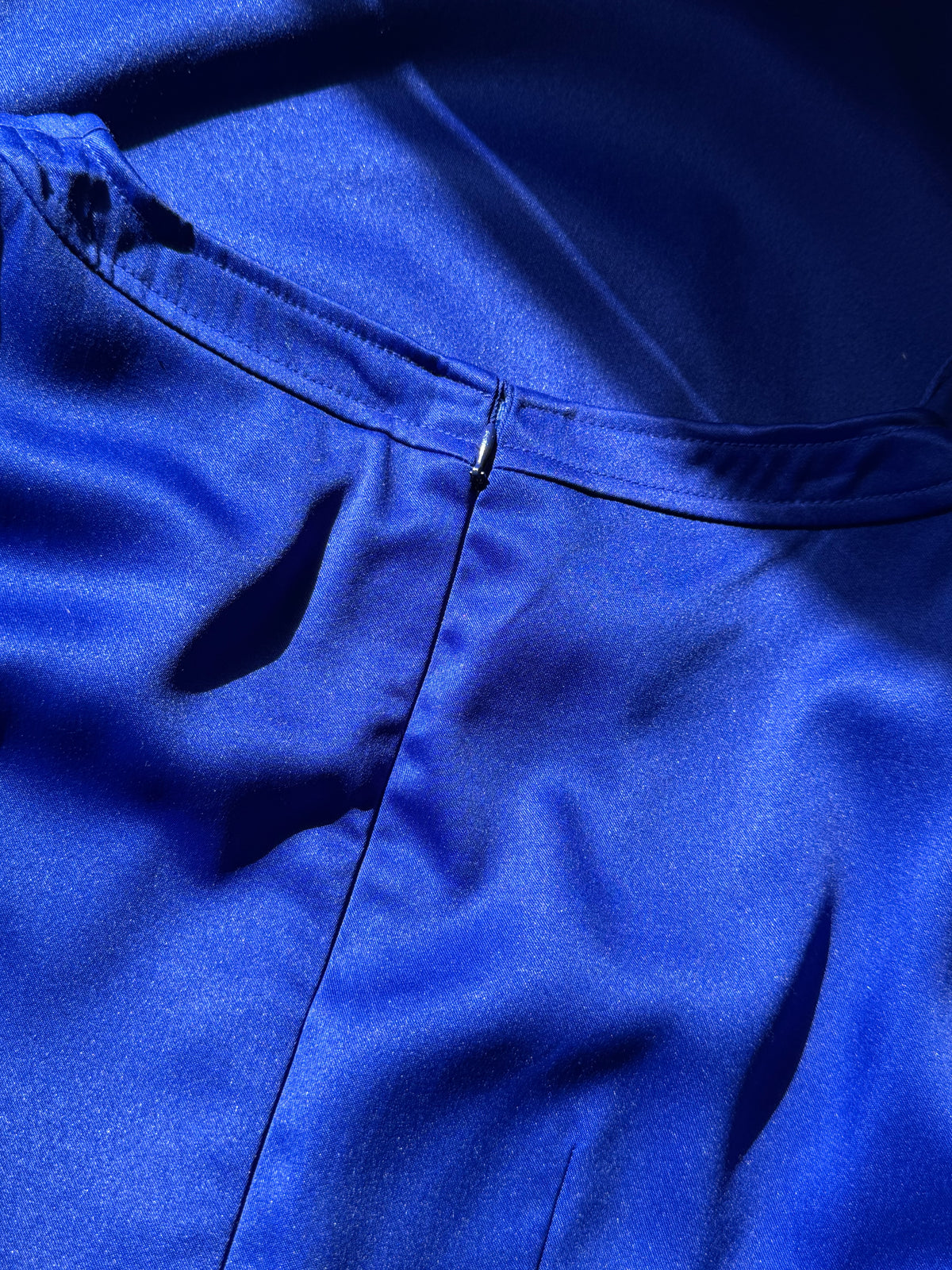 London Times -  Royal Blue Dress with Cut-Out Neck | UK 4 (Sustainable Find)