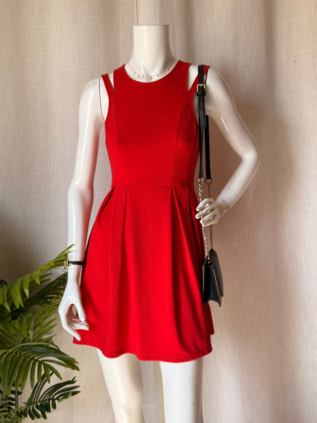 Dotti Red Skater Mini Dress  | UK 6