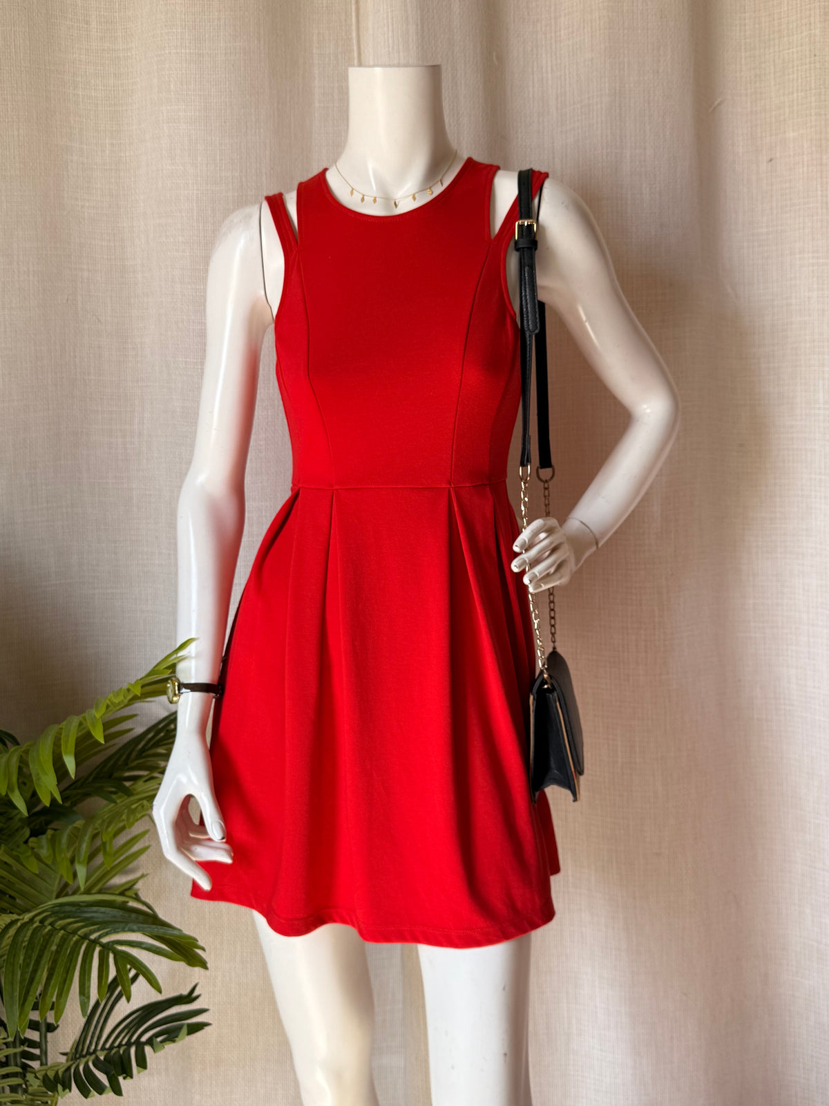 Dotti Red Skater Mini Dress  | UK 6