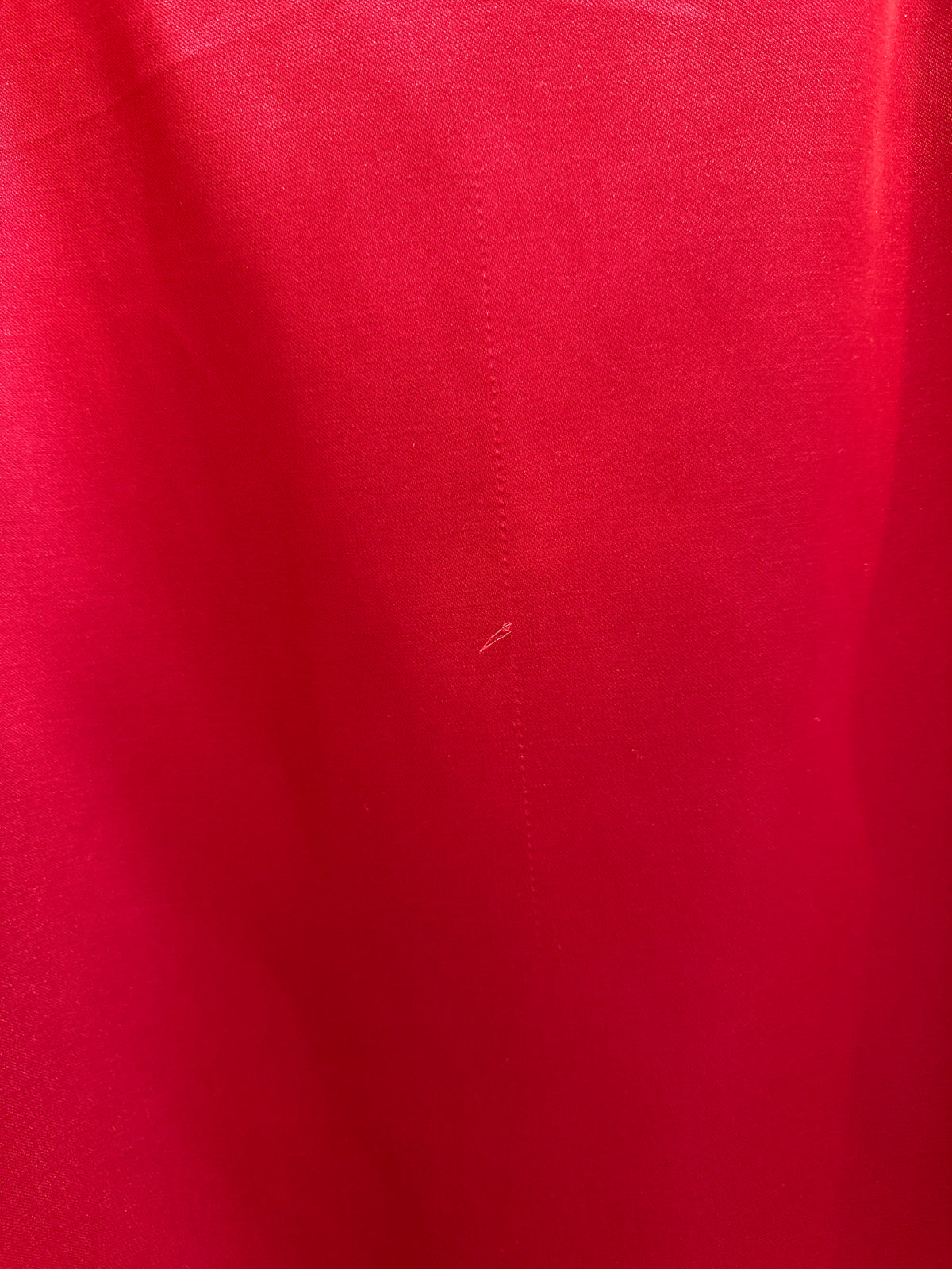 H&M Red Satin Mini Shift Dress | Long Bell Sleeve Evening Dress | Size XS