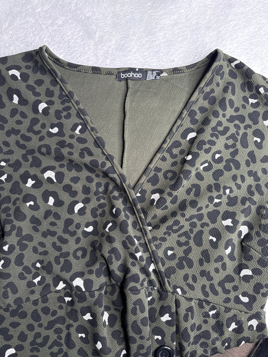 Leopard Print Button-Down Dress (UK 16)