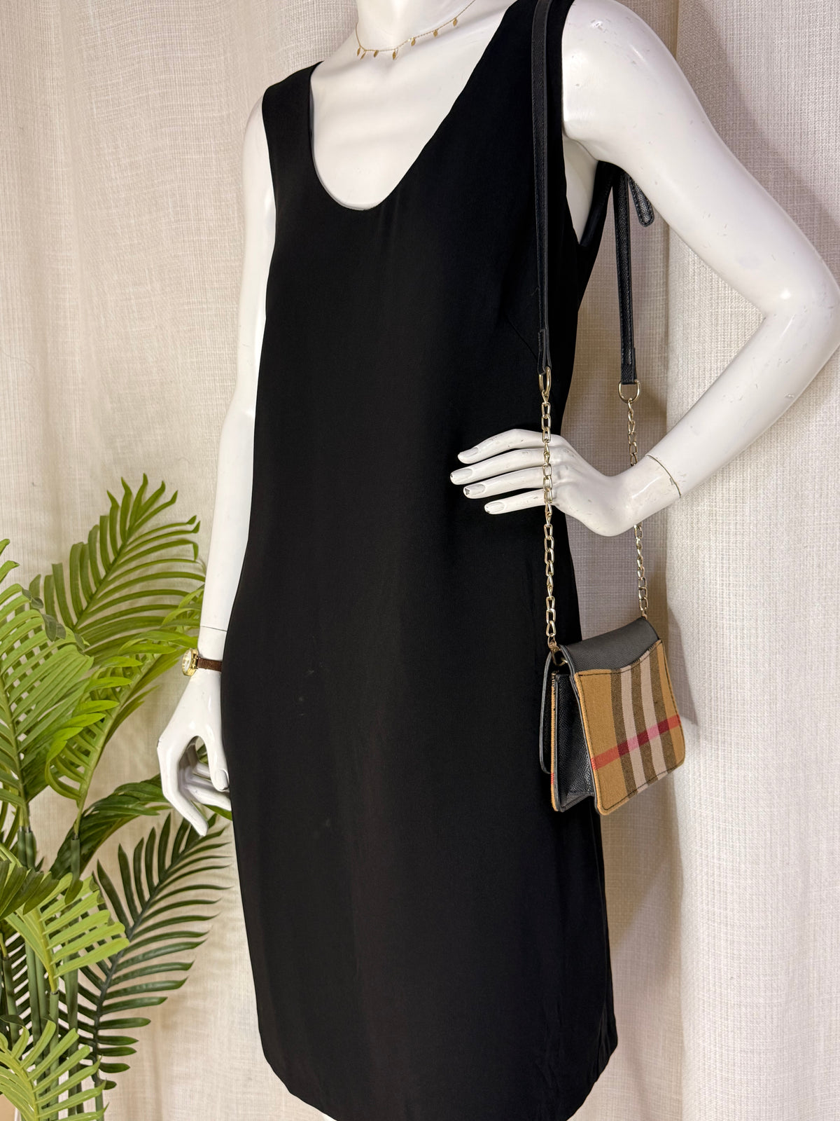 EQUIPMENT Vintage Sleeveless Black Shift Dress - Classic LBD (Size AU 14 / Medium-Large)
